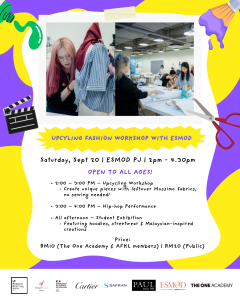 Upcycling Fashion Workshop with ESMOD
