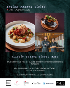 Classic French Bistro Menu @ Entier