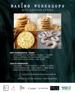 French Baking Workshops with Greater Action (Adults)
