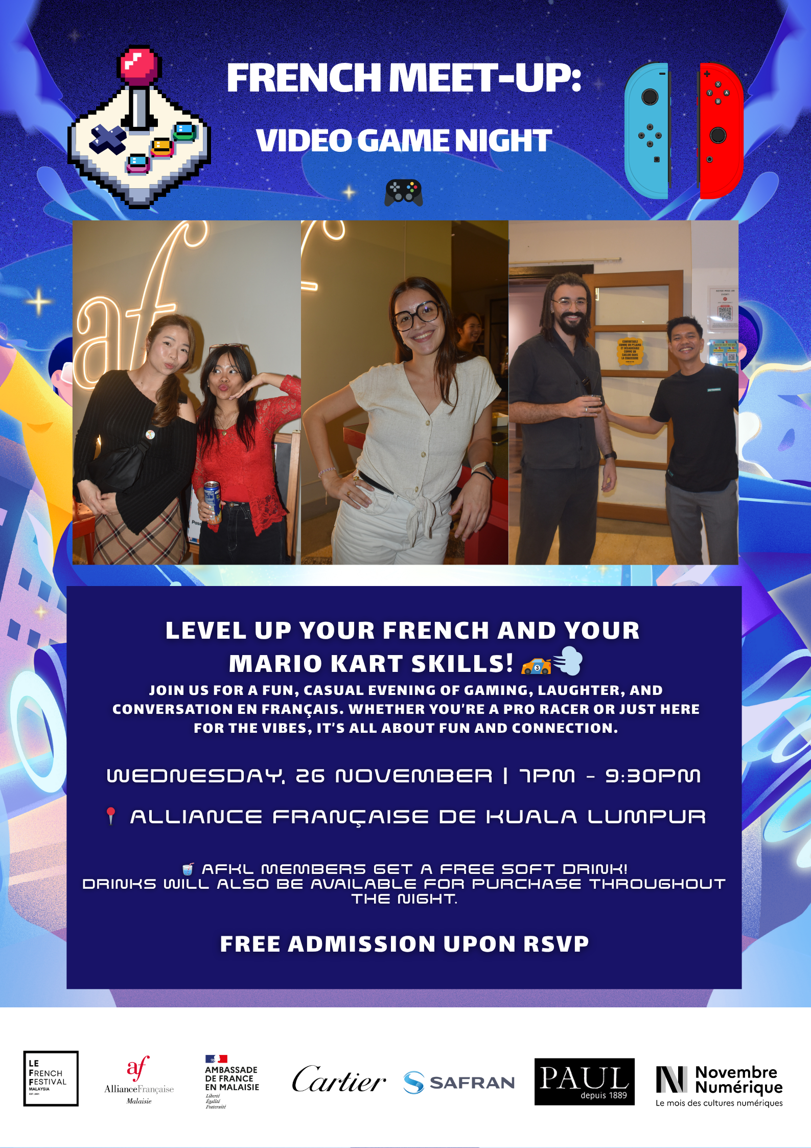 French Meet Up: Video Game Night