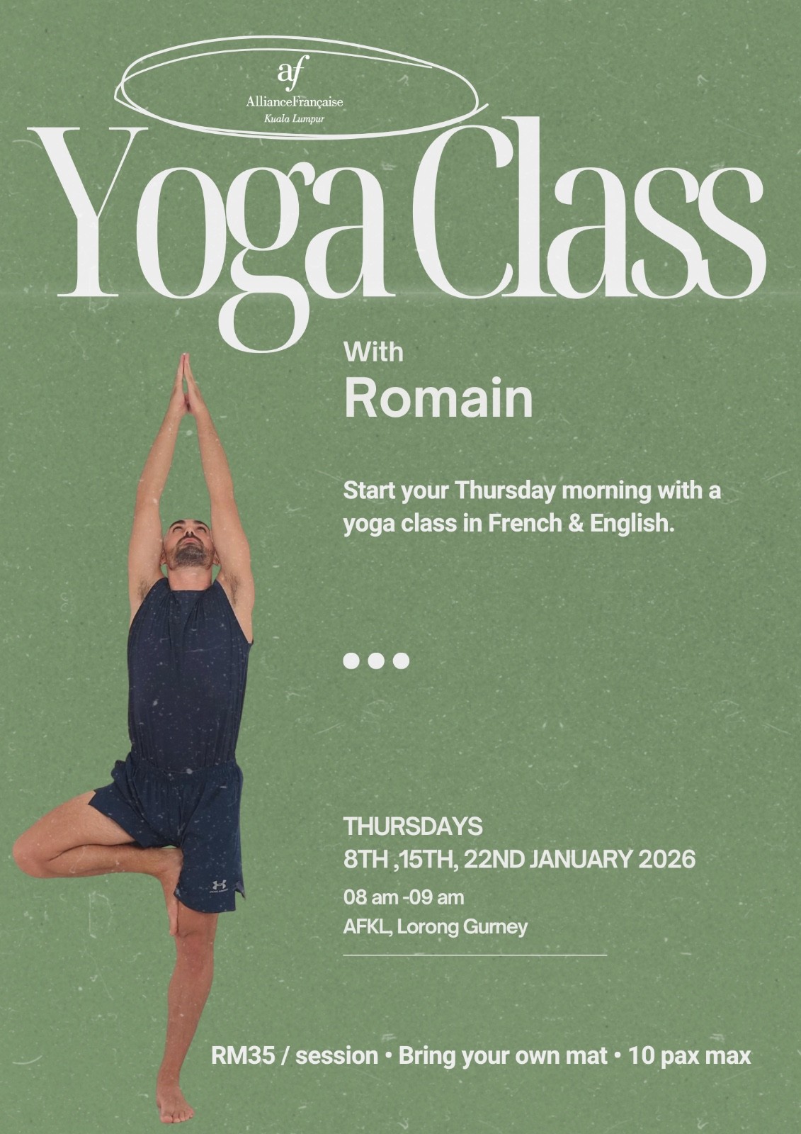 Yoga with Romain [8, 15, 22 January]