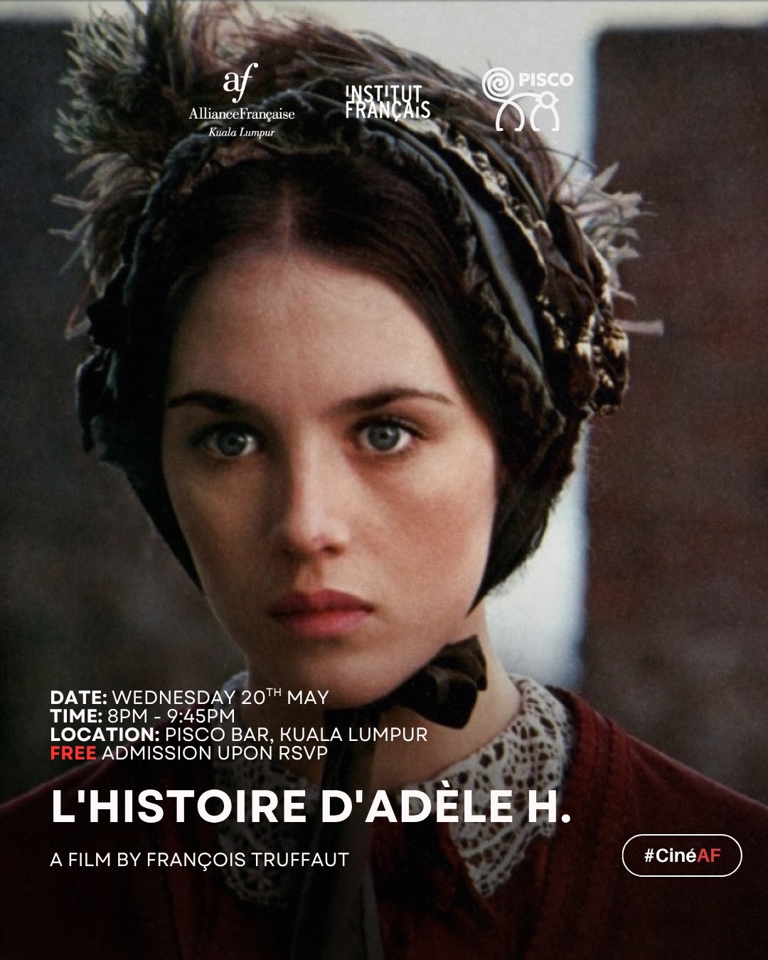 Ciné AF@Pisco: L'histoire d'Adèle H